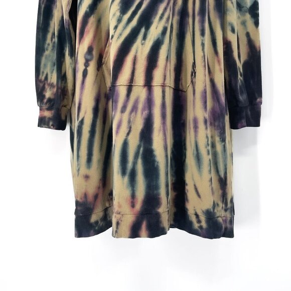 Torrid French Terry Tie Dye Hoodie Dress Sweatshirt Midi Plus Size Size 1 - Picture 6 of 11